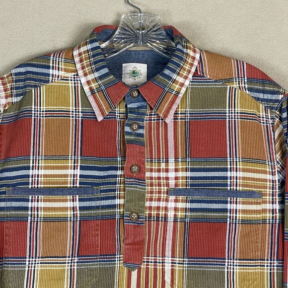 The Territory Ahead Shirt Mens Small Multicolor Plaid Long Sleeve Pockets - Picture 2 of 12